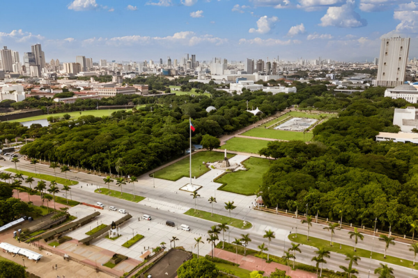 Rizal Park at Metro Manila.