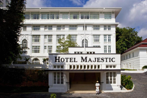 Hotel Majestic in Kuala Lumpur, a great place for honeymooners, has a European charm to it.