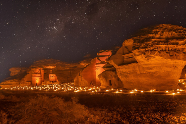 Starlight sky over Hegra.