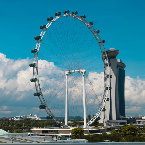 Singapore Flyer, one of the top places to visit in Singapore.