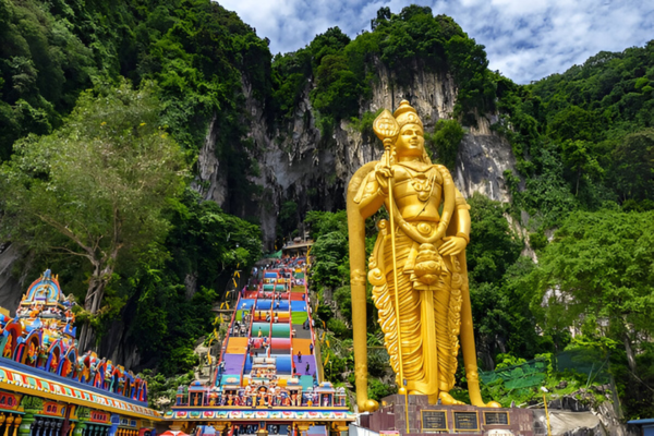 Batu Caves is a beautiful destination for tourists of Kuala Lumpur.