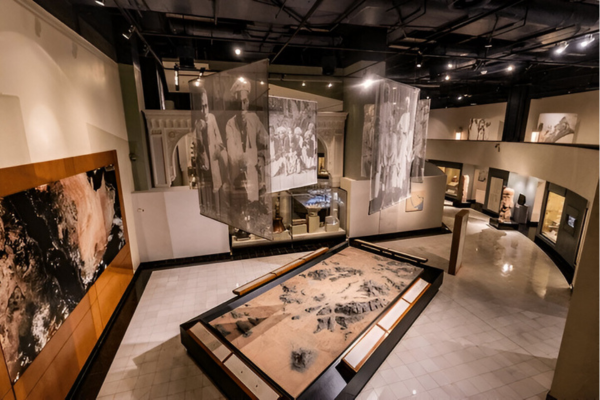 Inside of the National Museum in Riyadh.