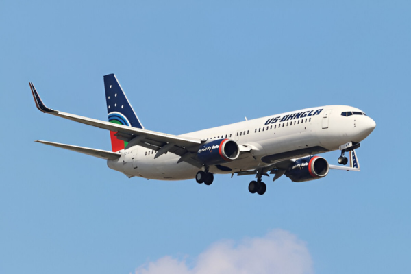 An aeroplane of US-Bangla Airlines.