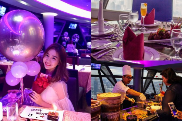 Atmosphere 360 is a beautiful restaurant with panoramic views of Kuala Lumpur.  [credits: @janice.jein (left)]