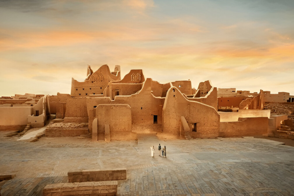 At Turaif World Heritage Site in Diriyadh.