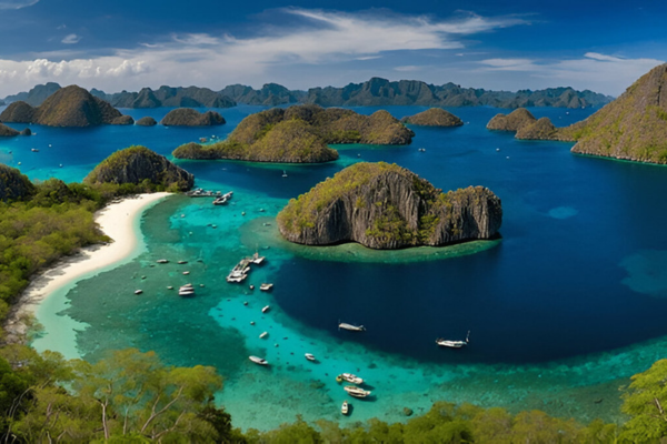 Beautiful view of Coron at Palwan.